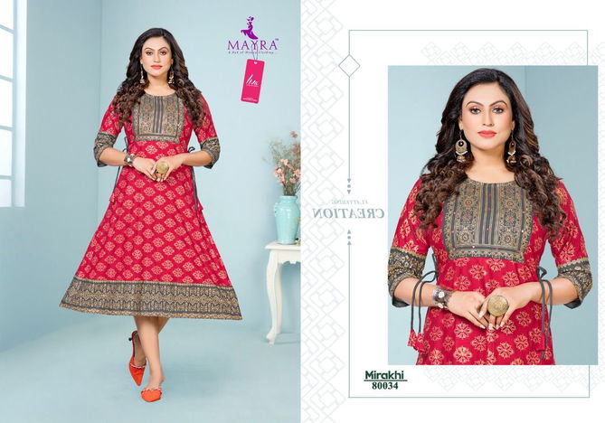 Mayra Mirakhi Wholesale Anarkali Kurti Catalog